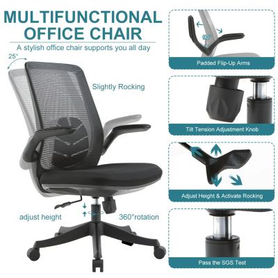 China Factory Various Fashion Design Good Quality Office Chair Adjustable Promotional Furniture Mesh Ergonomic Office Chair ISO(Size) for sale