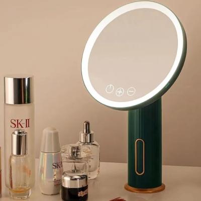 China Contemporary Ready To Ship New Top Fashion HD Led Makeup Mirror With Light Portable Beauty Dressing Cosmetic Mirror for sale