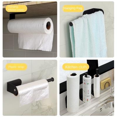 China Modern Ready To Ship Top Fashion Kitchen Paper Punch Free Towel Holder Keeping Film Holder Rack for sale