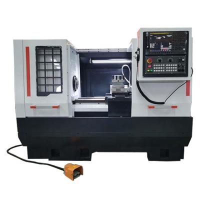 China CK40/750 Mini CNC Manual Metal Lathe Machine Tool Torno Horizontal Mechanic Bench Equipment Turning Heavy Duty Price for sale