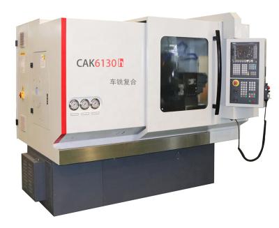 China CAK6130HB Heavy Duty Machinery Repair Shops Combination Power Head Horizontal Layer Turning CNC Lathe Turning Center for sale