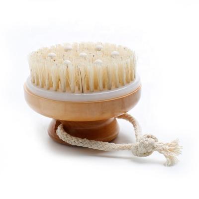 China Abeis Round Dry Body Brush Back Scrub Shower Brush For Exfoliation for sale