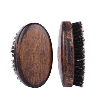 China Abeis Wood Large Boar Bristle Shaving Brush for Thick Beard Black Walnut Wood Handle for sale