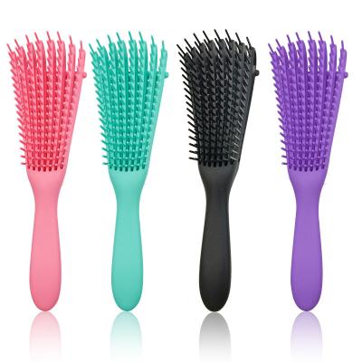 China Detangling Hair Brush Curly Bristle Nylon Tooth Adjustable Hair Styling Brush for sale