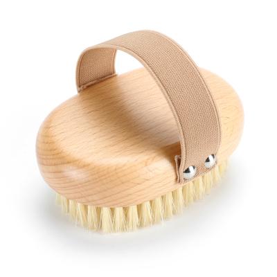 China Massage Wet Bath Shower Brush Organic Vegan Sisal Body Dry Brushing Brush for sale