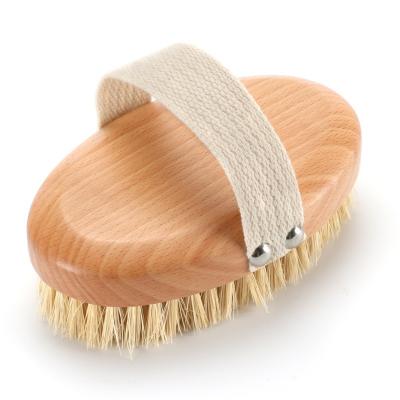 China Abeis Dry Body Sisal Fiber Vegan Bath Brush Shower Exfoliating Scrubber Massage for sale