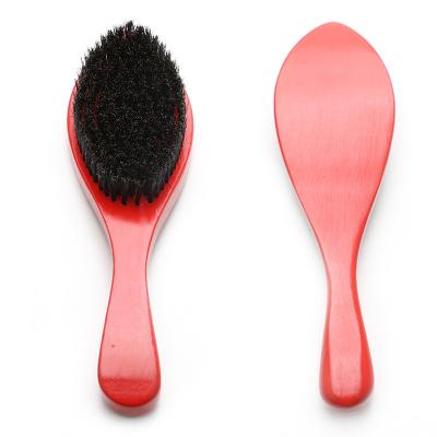 China Soft Red Boar Bristle Beard Shaping 360 Wave Brush Care For Personal Care for sale