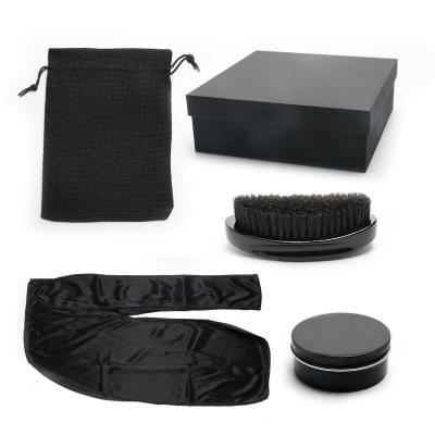 China Kit de regalo personalizado de cuidado de 360 ondas de seda para el cabello Durag con cepillos de onda en venta