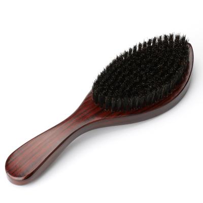 China Beach Wood Handle Men's Beard Brush 360 Curved Wave Brush for a Sleek and Defined Look for sale