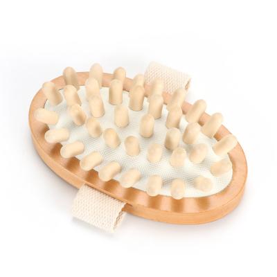 China Body Cleansing Boar Bristle Bath Brush For Dry Skin Massage And Shower Scrubbing for sale