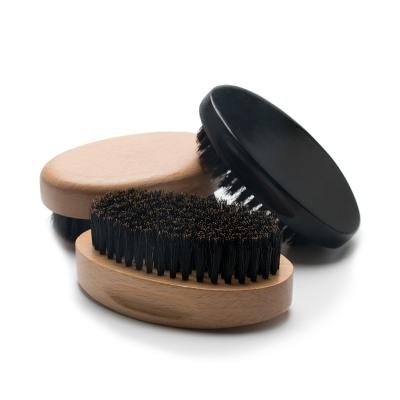 China Private Label Men'S Beard Comb And Brush Set 100% Boar Bristle Beard Brush Gift Set for sale