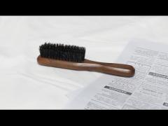 Boar Bristle Beard Brush Comb Set Black Color Wood Material for Men Beard Hair Grooming