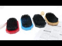 Customizable Palm Wave Brush Wood 360 Wave Brush Diamond Hard Boar Bristle