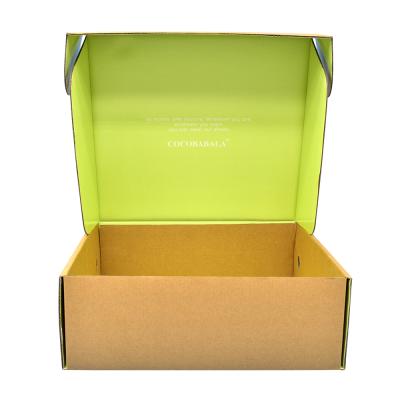 China Recyclable Wholesale Custom Brand Logo Shoe Box Packaging Empty Folding Luxury Recycled Corrugated Corrugated Rigid Shoe Box for sale