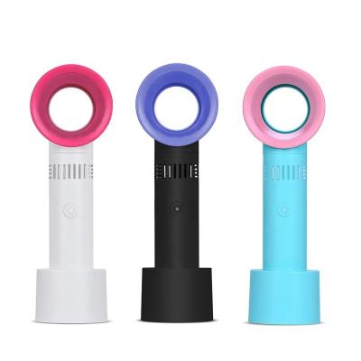 China Samal Rechargeable Hotel Kids Cooler l Mini Electric USB Chargeablee Air Newly Cooling Portable Handheld Bladeless Fan for sale