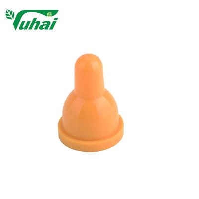 China Free sample animal feeding yellow teats for calf/sheep silicone animal nipples 2.3*3.5*4.8cm for sale