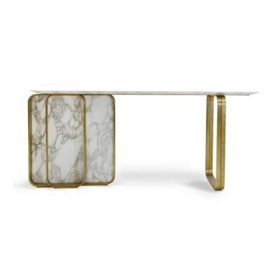 China (Size) Modern Design Home Furniture Marble Adjustable Luxury Table Top With Phnom Penh Decoration Table Leg for sale