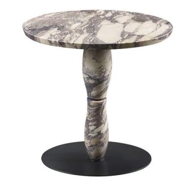 China (Size) Simply Design Popular Home Furniture Round Marble Practical Dining Table Adjustable Sense For Dining Room for sale