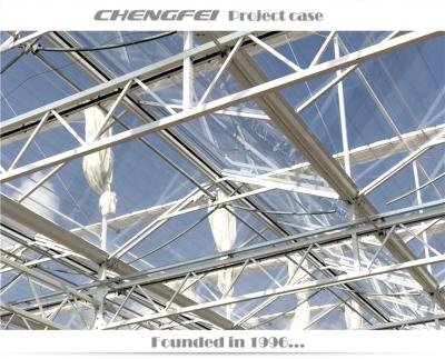 China No Welding ChengFei Galvanized Steel Greenhouse Structure Glass Greenhouses For Sale for sale