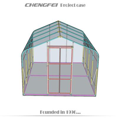 China Easy to assemble and stable structure design beautiful garden use mini greenhouse PE fabric cover tunnel greenhouse with good price for sale