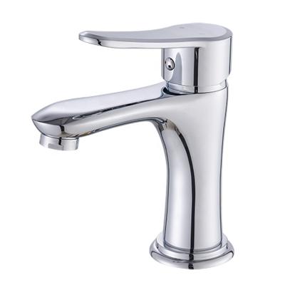 China Metered Faucets Faucet Vanity Ware Deck Mounted Brass Cheap Bathroom Water Basin Mixer Tap for sale