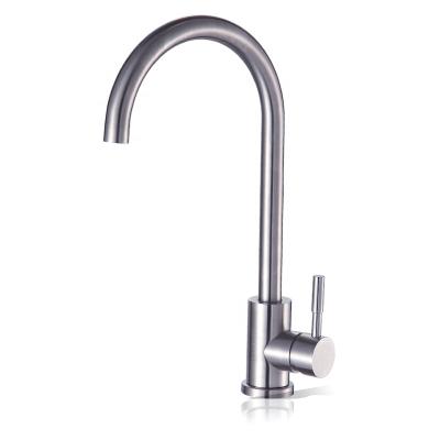 China Polish Stainless Steel Electric Faucet Single Hole Wash Sink Kitchen Taps Stainless Steel for sale