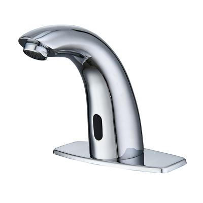 China Sense Faucets Sensor Faucet Bathroom Sensor Faucet Mixer Deck Mounted Automatic Water Faucets for sale