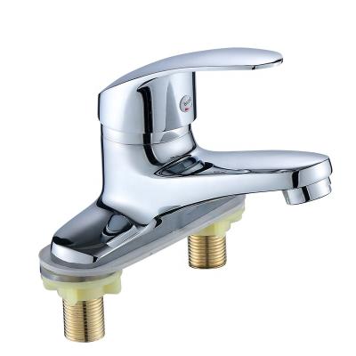 China Metered Faucets China Manufacturer 2 Holes UnderSink Taps Brass Basin Faucet for sale