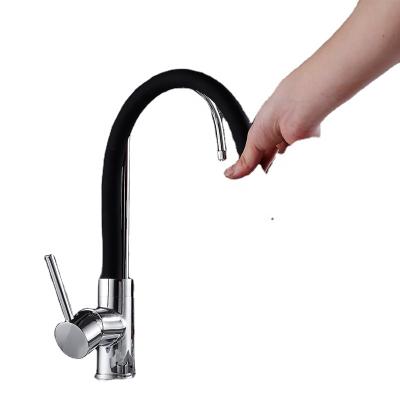 China Thermostatic Faucets Kitchen Faucet Cold And Warm Led Light Self Temperature Sensing Universal Sink Kitchen Faucet for sale