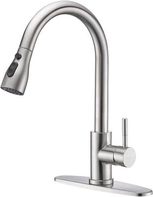 China Faucets Kinglions Thermostatic Kitchen Faucet With Pull Down Sprayer Stainless Steel Kitchen Faucet With Apron For Modern RV Pull Out Faucets for sale