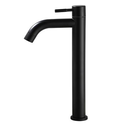 China New Design Black 304 Stainless Steel Toilet Faucet Mixer Sink Bathroom Basin Metered Water Faucet for sale