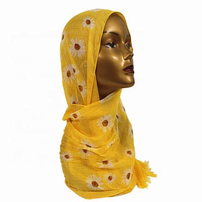 China Large Square Square Printed Block Mark Mixed Bamboo Brocade Velvet Digital Print Scarf for sale