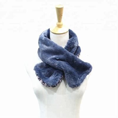 China Wholesale Winter Faux Fur Scarf Women Winter Faux Fur Polyester Fashion Warm Scarf for sale