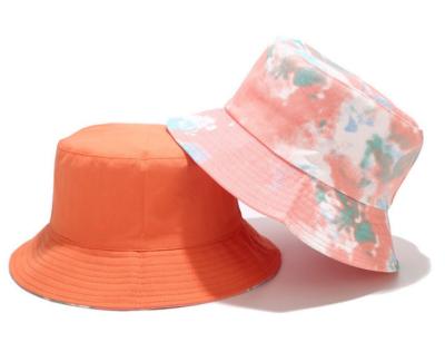 China 100% Organic Tye Summer Girl Little Fisherman Women's La Tie Dye Bucket Hats Luxury Custom Made Cotton Image Fashion Plain for sale