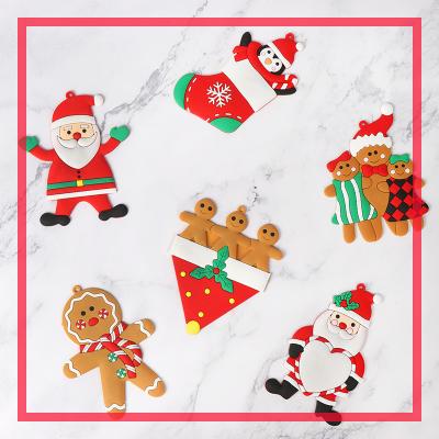 China 2021 Christmas Festival Decoration Gingerbread Man Hot Sale Christmas Tree Custom Hanging Ornaments for sale