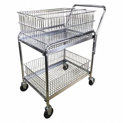 China Universal Storage Metal Office Mail Delivery Cart Trolley Rack Cart for sale