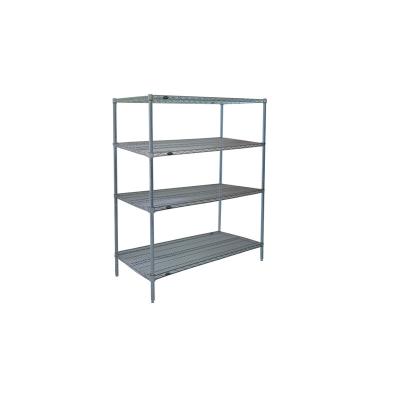 China Sustainable Commercial Resturant Kitchen Storage Organizing Free Standing Wire Shelving Racks for sale