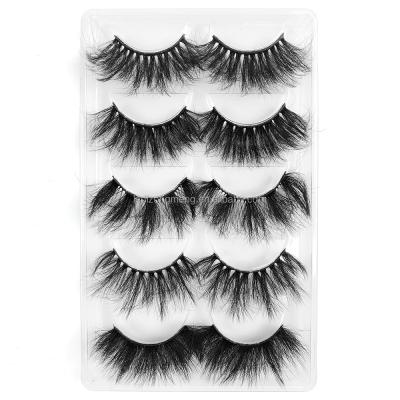 China Wholesale 3d thick full strip lashes fluffy eyelash customized label mink eyelash packaging 25mm drop shipping for sale