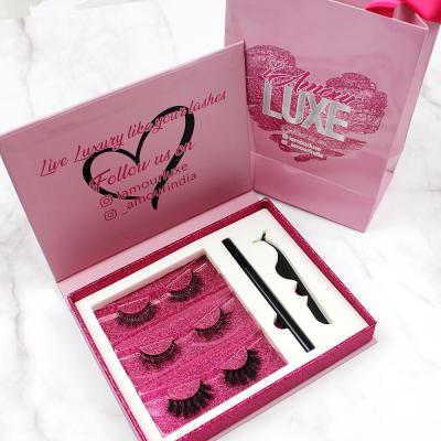 China Wholesaler Natural Long Cheap Price 3D False Mink Eyelashes With Logo Eyelashes Custom Mink for sale