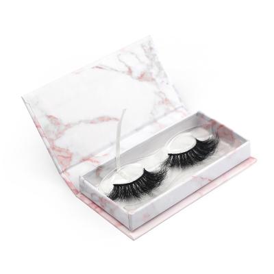 China Real Mink Eyelash Vondor Full Strip 3d Natural Top Lashes With Customized Boxes Free Sample for sale