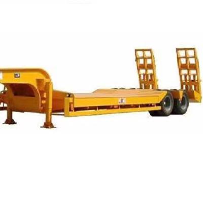 China Factory New/Used 2 Axle Truck Trailer Best Selling Machine Heavy Duty Transport Lowbed Truck Semi Trailer Extendable Low Bed Semi Trailer for sale