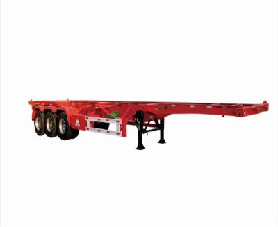 China Factory Produce 3 Axles 40FT Top Popular High Quality Container Steel Skeleton Semi Trailer Factory Produced Truck Chassis For Port for sale