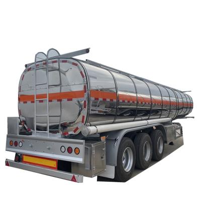 China China 3 axle semi trailer fuel tank trailer truck 50000 liters capacity carbon steel stainless steel aluminum tanker semi trailer for sale