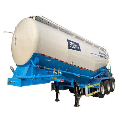 China Truck trailer China manufacturer 3 axle 45cbm powder transport bulk cement tanker semi trailer for sale for sale