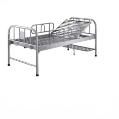 China Metal/stainless steel medical care manual bed one crank hospital bed for sale