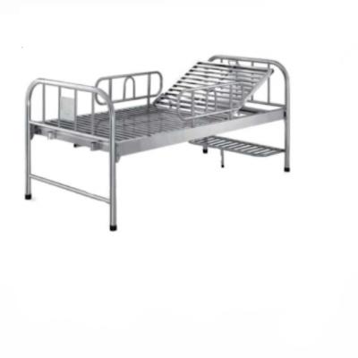 China Metal 1 Stainless Steel Metal Adjustable Manual Crank Hospital Bed for sale