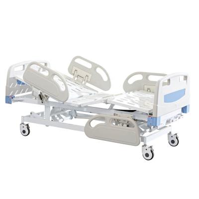 China Metal Hospital Equipment Medical Nursing Bed 3 Cranks Manual Hospital Bed With ISO&CE Certificates for sale