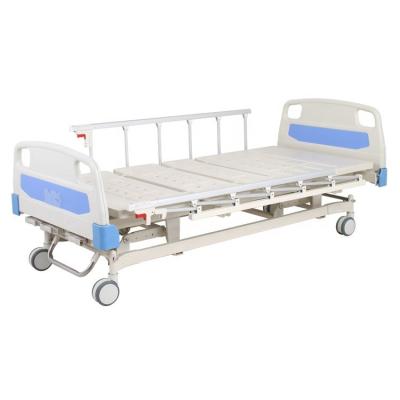 China Metal 3 Functions Crank Manual Patient Nursing Bed ICU 3 Manual Medical Equipment Hospital Beds For Sale for sale