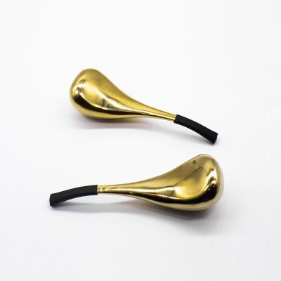 China New Arrival Body Skin Care Machine Golden Spoon Shape Face Massager With Coolant Gel Set Of 2 for sale