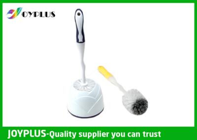 China Simply Design White Plastic Toilet Brush And Holder Multi Purpose HT1020 for sale